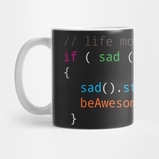 Programmer motto Source code be Awesome Mug